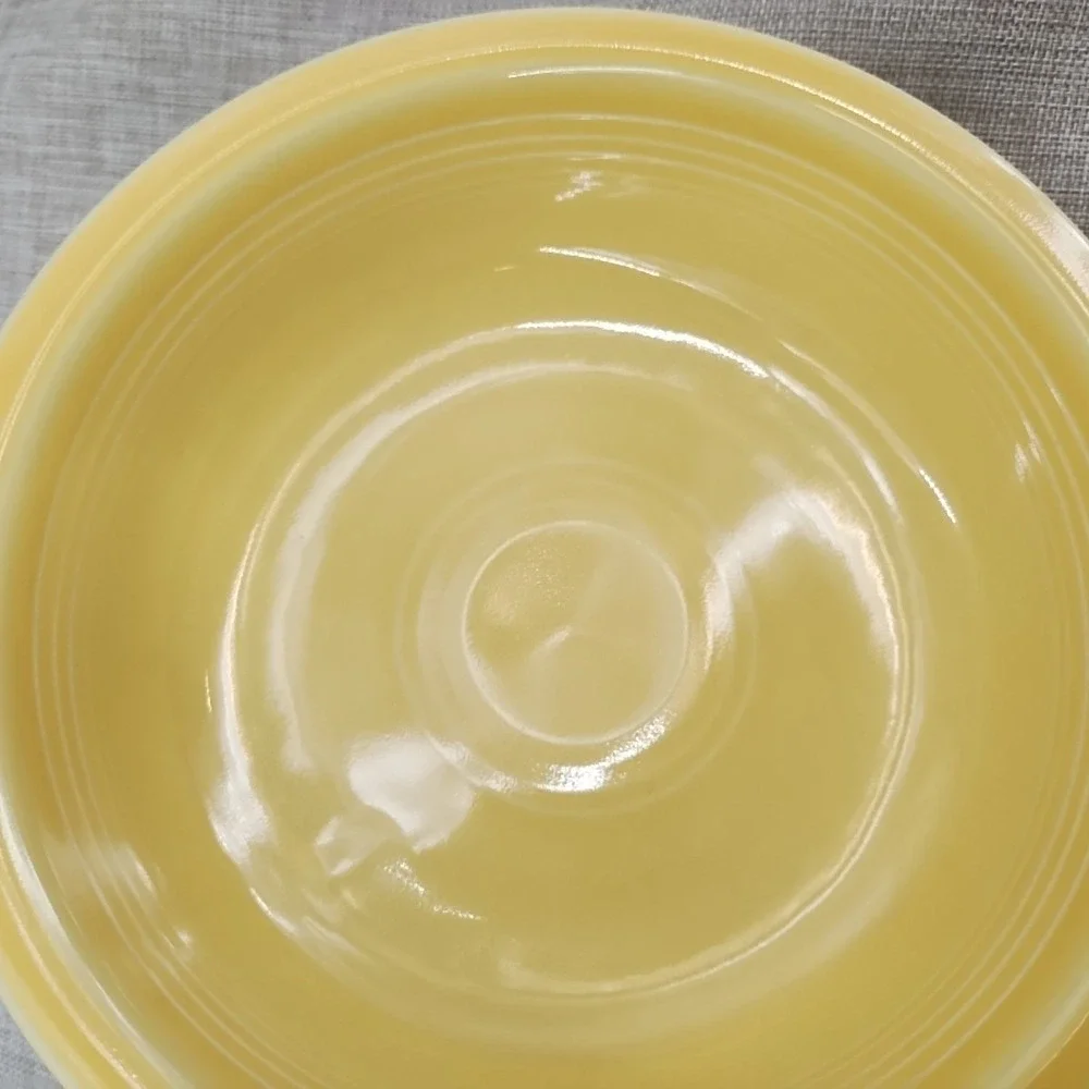 Fiesta Sunflower Classic Rim Dinner Plate & Cereal Bowl Set Ex Cond Retired